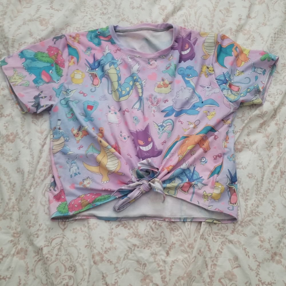 BlackMilk Pokemon Tie Front Top